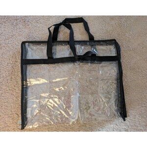 4 Pack Clear Clothes Storage Bags, 40L Plastic Blanket Storage Bags